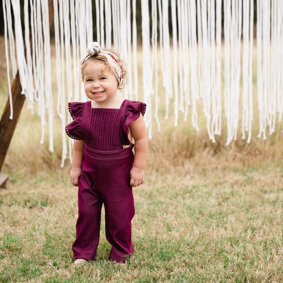 2T Maroon jumpsuit - Picture 1 of 1